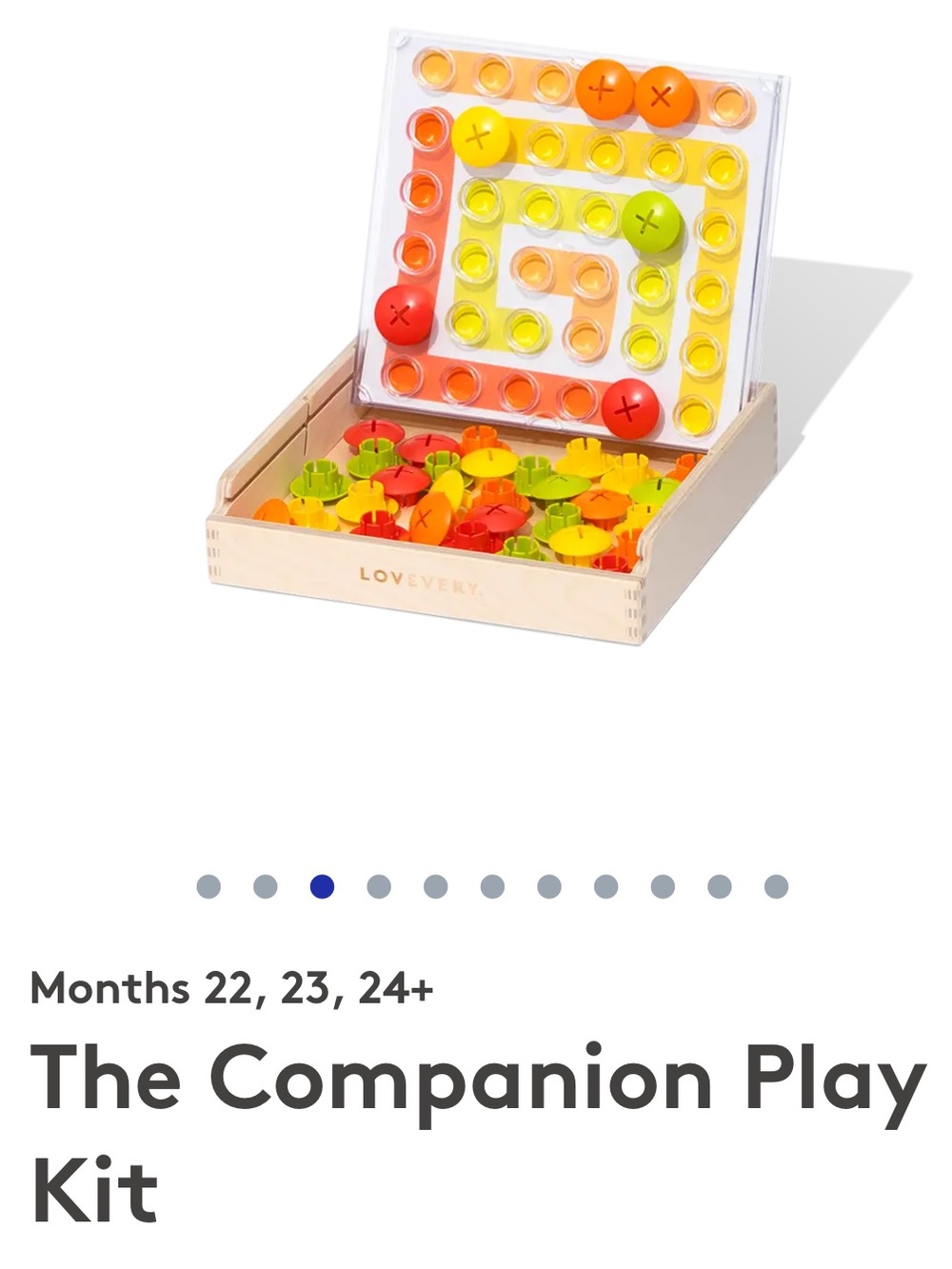 Half of the Lovevery “The Companion” Play Kit Months 22, 23, 24+